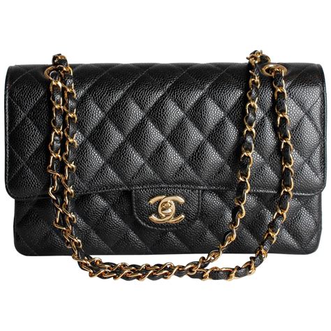 chanel classic flap bag medium black|original chanel classic flap bag.